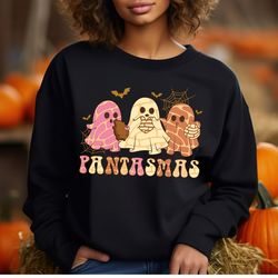 pantasmas ghost halloween sweatshirt, cute ghost conchas shirt, 236