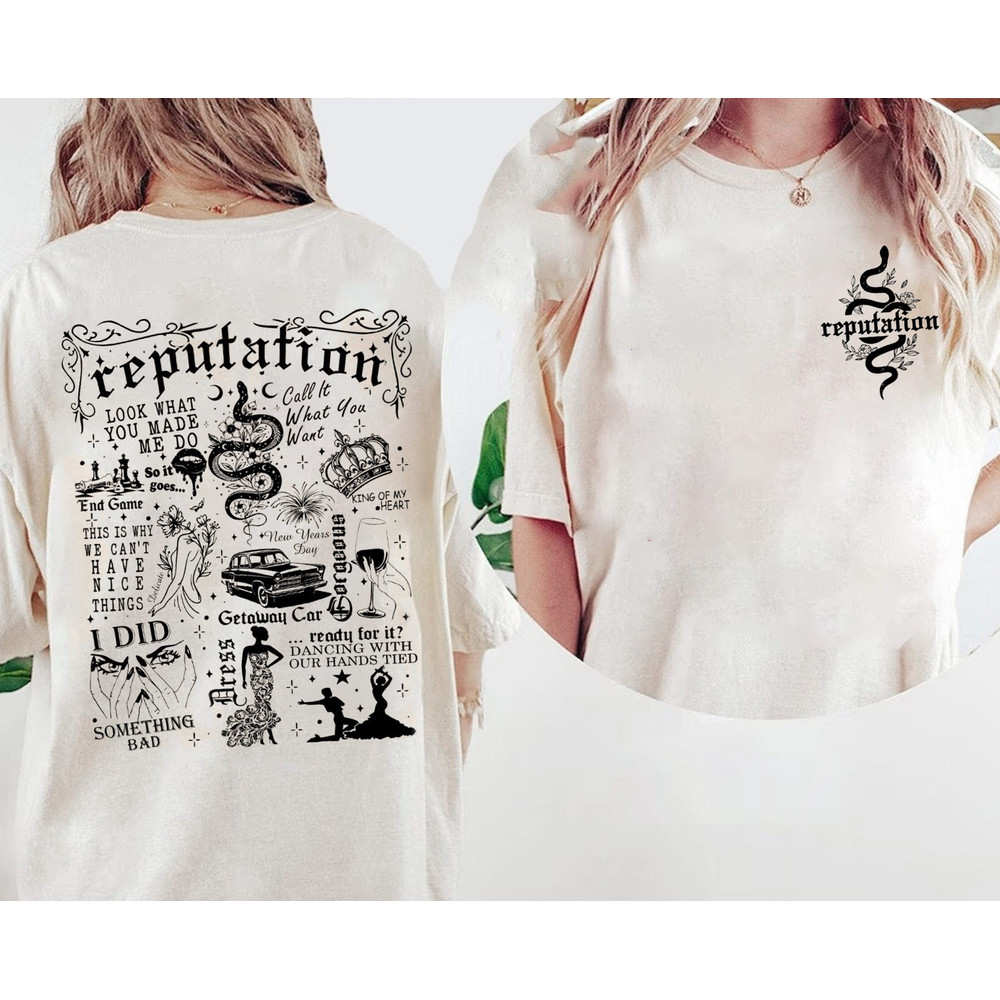 Reputation Tracklist Tee, The Eras Tour Word shirt, Swiftie Fan Gift, Reputation Merch Shirt, Look What You Made Me Do.jpg
