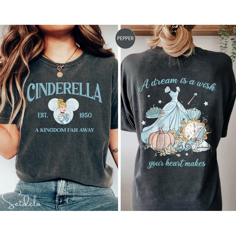 Cinderella Princess Comfort Colors Shirt, Disney Cinderella Shirt, Cinderella and Co Shirt, Walt Disneyworld Shirt, Disney Girl Trip Shirts.jpg