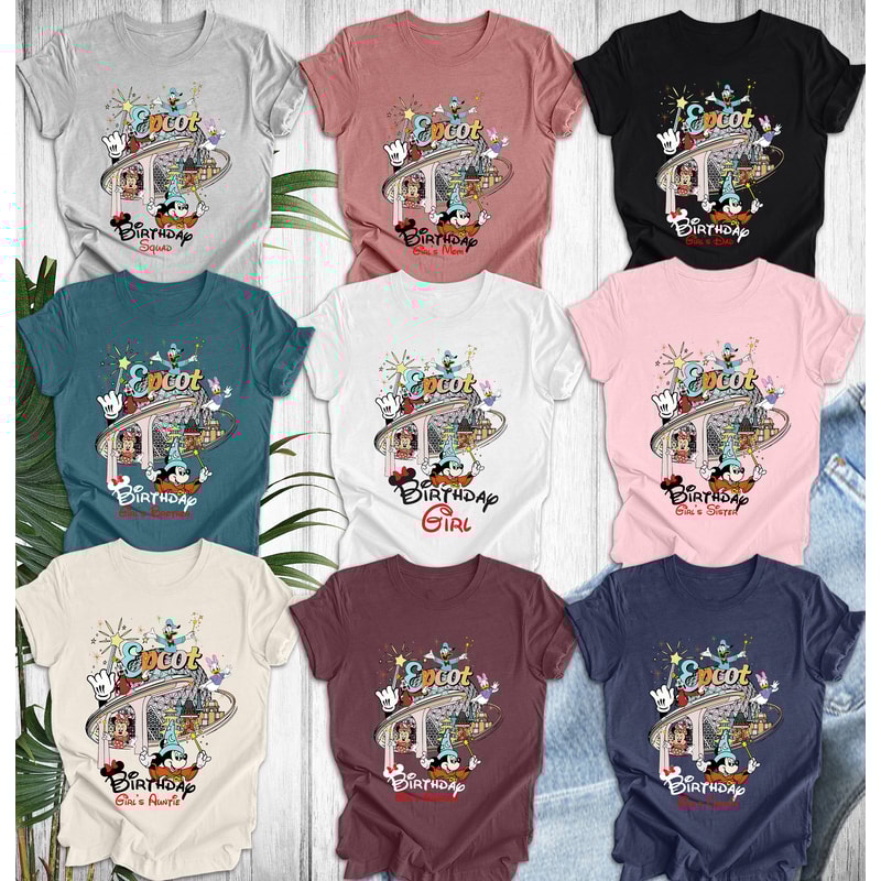 Disney Epcot Birthday Shirt Tank Top, Birthday Girl Disney Epcot Shirt, Disney Birthday Girl Boy Shirt, Disney Birthday Squad Family Shirt.jpg