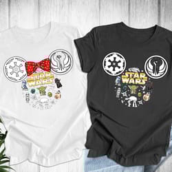star wars mickey minnie ears couple shirt, star wars yoda sh, 93