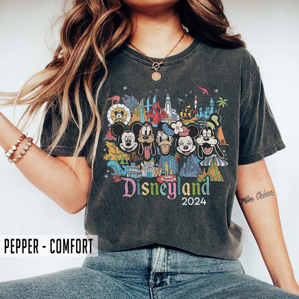Retro Mickey and Friends Disneyland Shirt, Disneyland Family Shirts, Mickey Friends Shirt, Happiest Place On Earth, Disneyworld Family Shirt.jpg