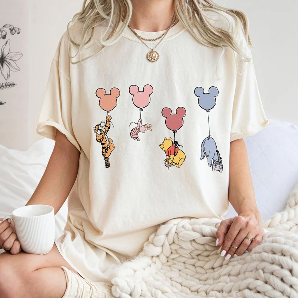 Retro Pooh Friend Shirt, Pooh Balloon Shirt, Winnie The Pooh Shirt, Mickey Balloon Shirt, Disney Pooh Bear Shirt, Disneyland Shirt.jpg
