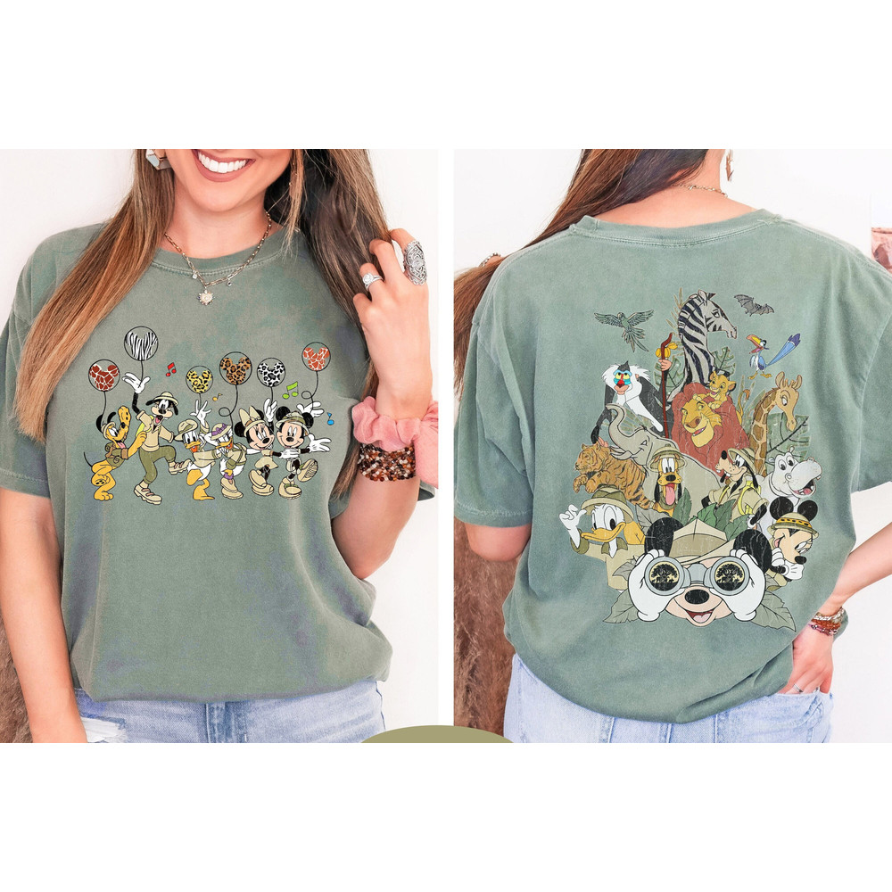 Two-sided Disney Animal Kingdom Comfort Colors Shirt, Mickey and Friends Shirt, Mickey Safari Shirt, Disney Animal Shirt, Safari Mode Shirt.jpg