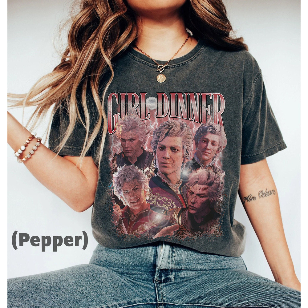 Vintage Girl Dinner Astarion Shirt, Astarion Baldurs Gate Tee, Astarion Shirt, Baldurs Gate 3 Tee, Dungeon Master Shirt, Dnd Shirt.jpg