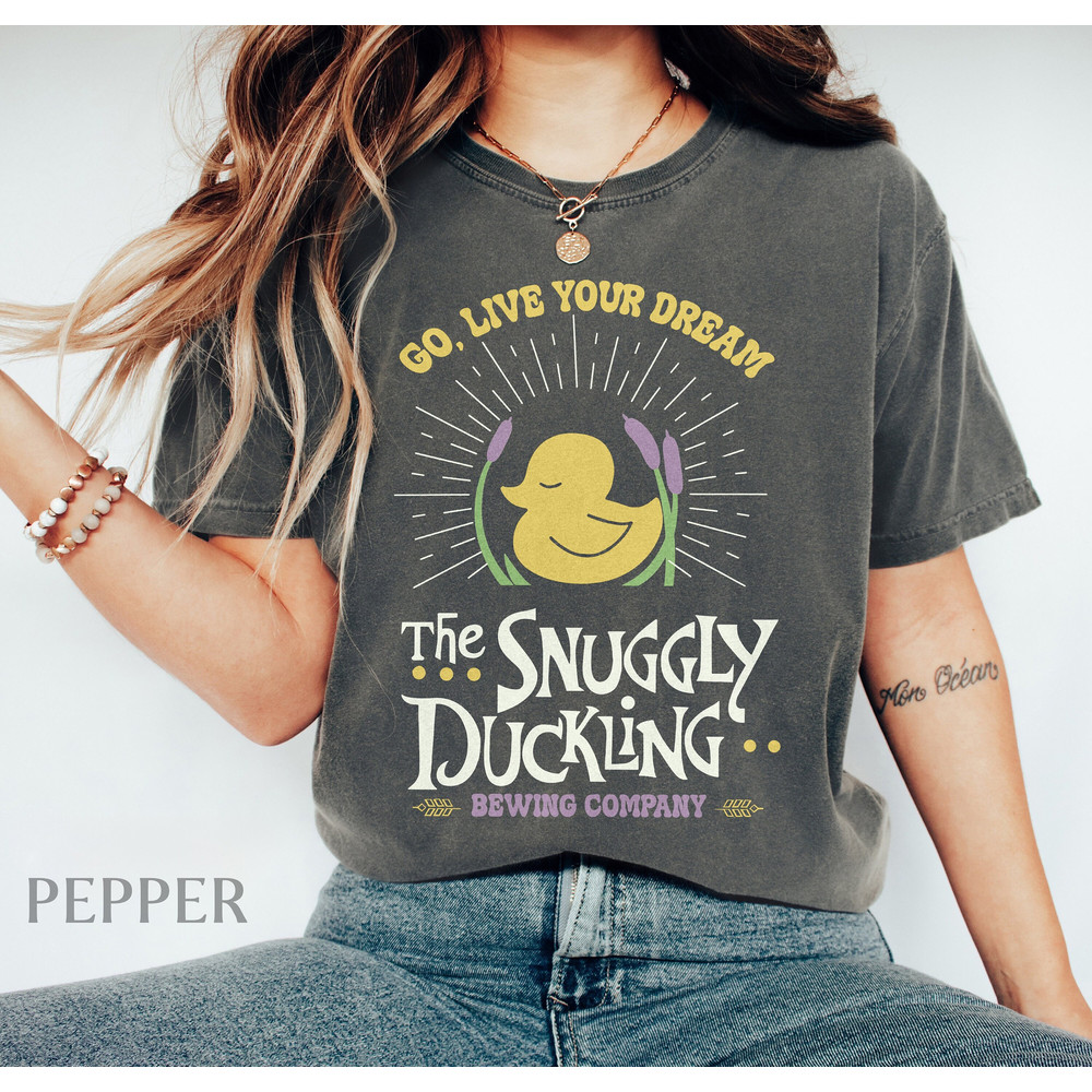 Disney Tangled Rapunzel The Snuggle Duckling Go Live Your Dream Comfort Color Shirt, WDW Trip Tee Family Birthday Gift Adult Kid Toddler Tee.jpg