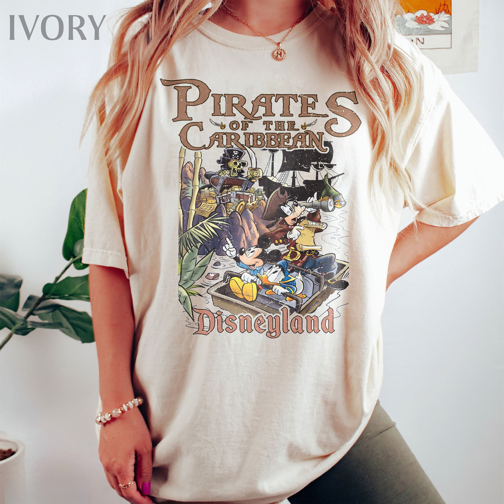 Retro Pirates Of The Caribbean Shirt, Mickey Pirates Shirt, Mickey Caribbean Shirt, Disneyworld Trip 2024 Shirt, WDW Shirt, Disneyland Tee.jpg