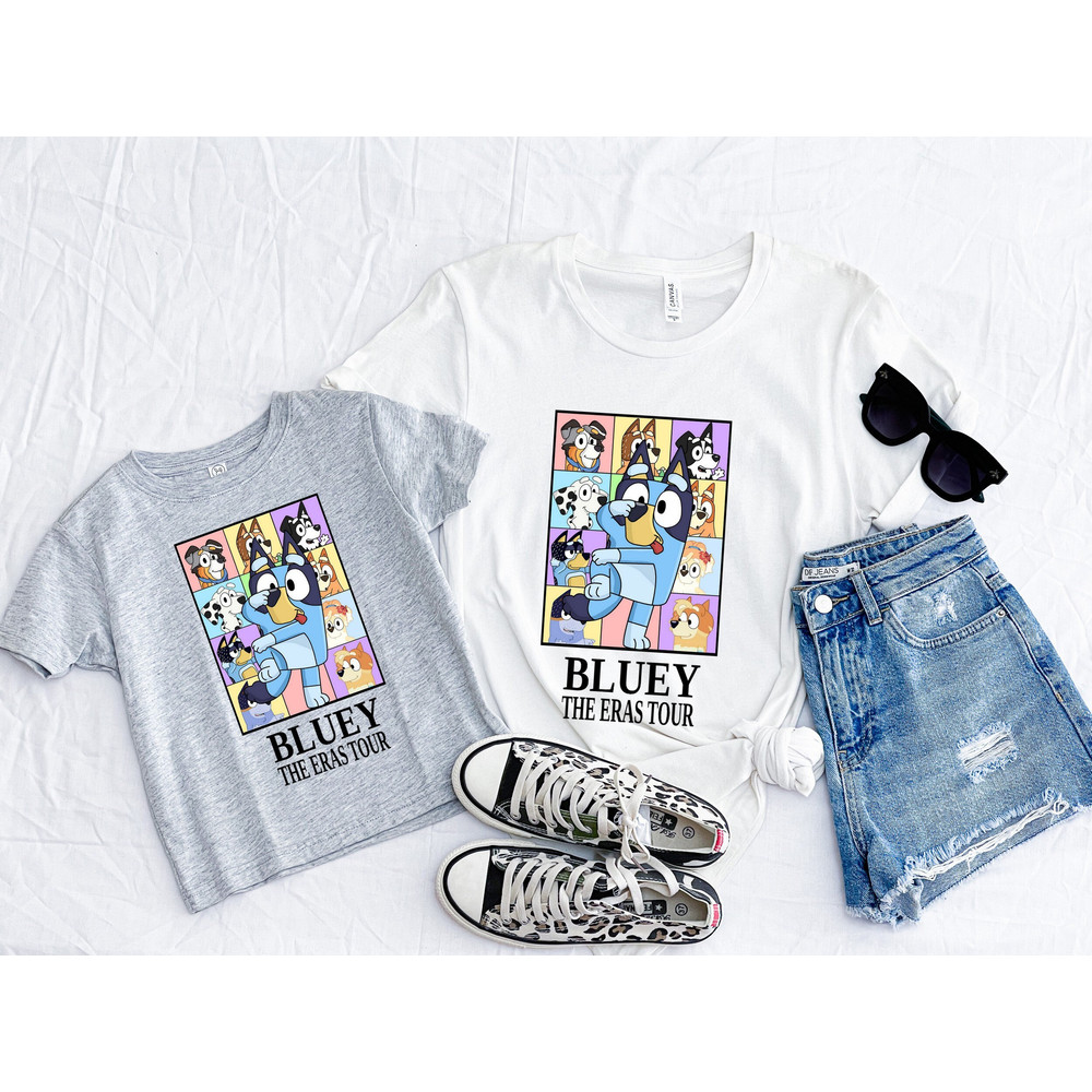 Bluey Shirt, Bluey The Eras Tour T-shirt, Bluey Family Shirt, Bluey Era Shirt, Bluey Birthday Shirt, Bluey Sweatshirt, Midnights Bluey Shirt.jpg