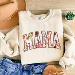 floral mama sweatshirt, mama sweatshirt, mom t-shirt, mother