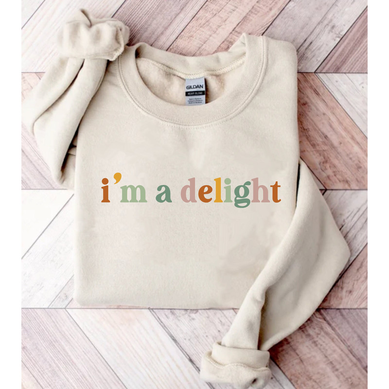 I'm A Delight Sweatshirt for Women, Funny Women Shirts, Sarcastic Shirt, Women sweatshirt, Attitude Shirt, ladies shirts, funny sweatshirt,.jpg