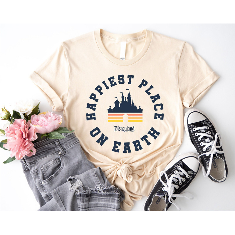Happiest Place On Earth, Disney Castle Shirt, Disneyland Shirt, Magic Kingdom Shirt,.jpg
