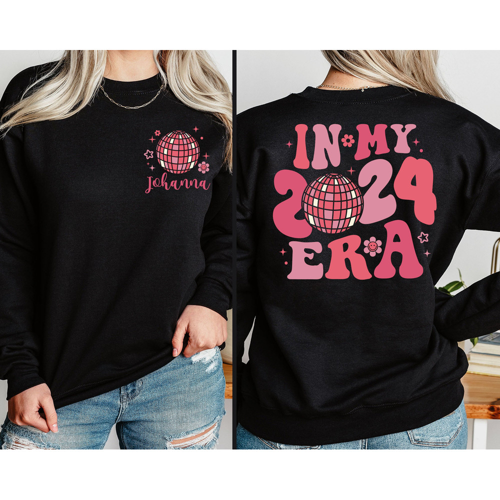 In My 2024 Era Shirt, New Years Sweatshirt 2024, Hello 2024 Shirt, Mirror Disco Ball Sweater,  Happy New Year Shirt, New Year Crew Shirt.jpg