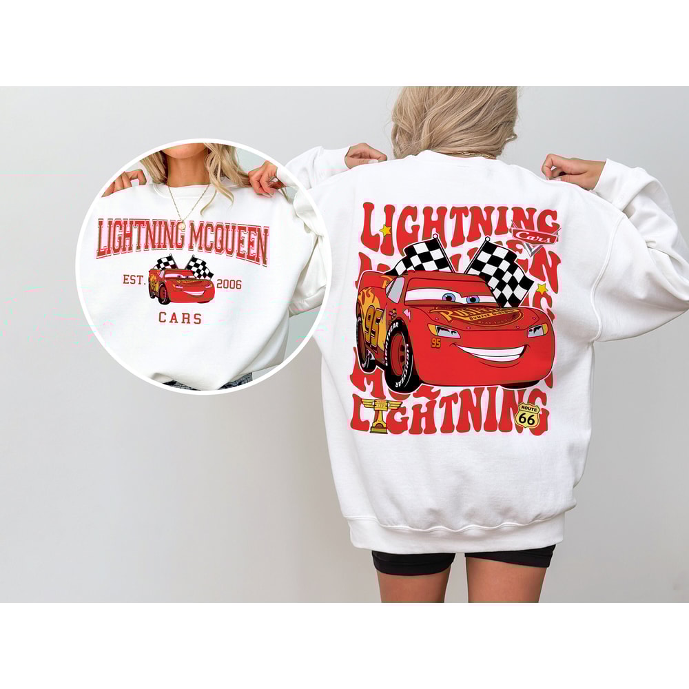 Pixar Lightning McQueen Shirt, Piston Cup Champion Shirt, Disney Cars Tee, McQueen 95 Sweatshirt, Pixar Car McQueen Shirt.jpg