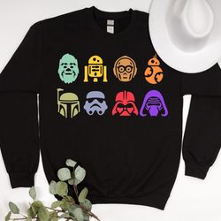 star wars characters shirt, chewbacca shirt, mandalorian tee