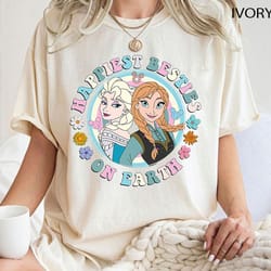 happiest besties on earth shirt, elsa anna shirt, elsa princ