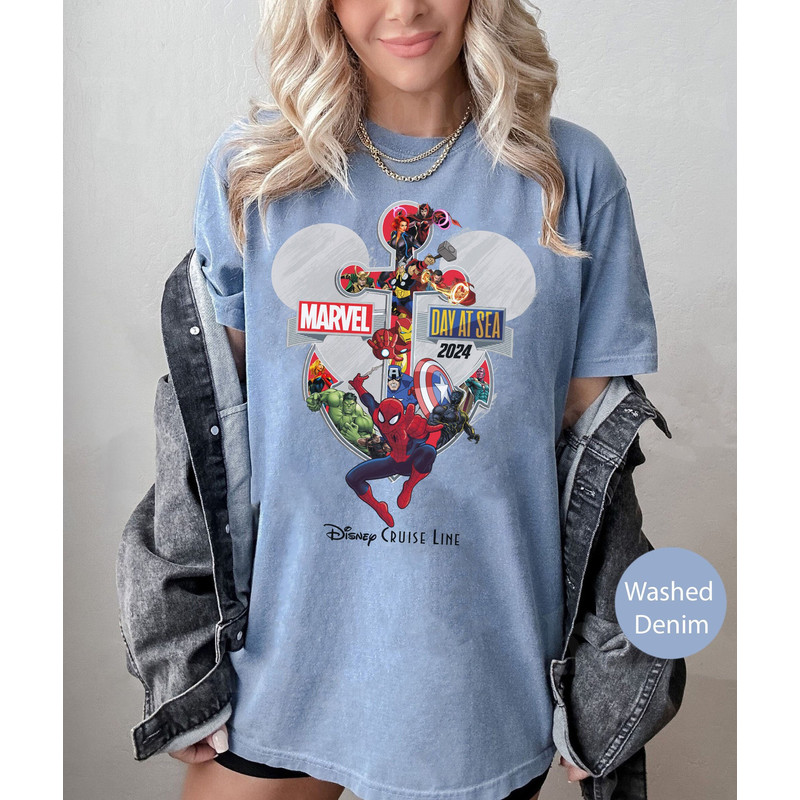 Marvel Day At Sea Disney Cruise Shirt, Mickey Cruise Shirt, Disney Cruise Line 2024 Shirt, Spiderman Cruise Shirt, Marvel Superhero Shirt.jpg
