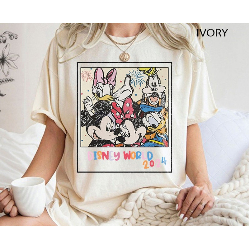 Mickey And Friends Shirt, Retro Disneyworld 2024 Shirt, Disney Squad Shirt, Mickey and Co Shirt, Disney Vacation Shirt, Comfort Colors Shirt.jpg