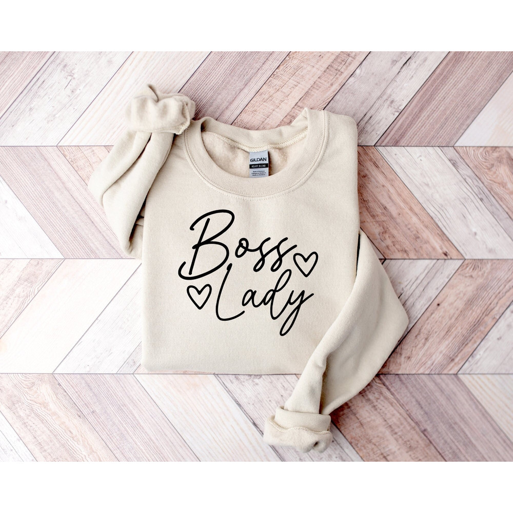 Boss Lady Sweatshirt, Female Entrepreneur Gift, Boss Babe Sweatshirt, Business Owner Sweatshirt, Girl Boss Hoodie, Friend Gift, Boss Gift.jpg