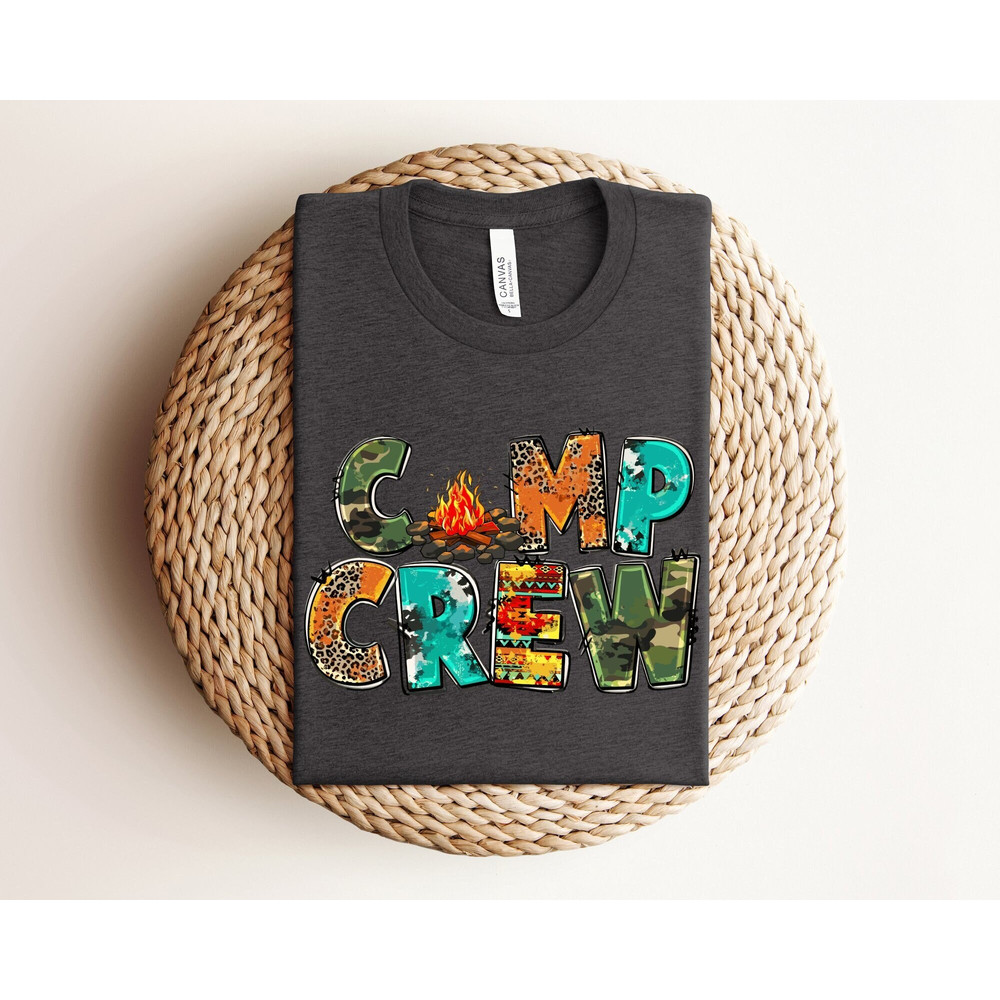 Camping Crew Shirt, Happy Camper Shirt, Camping Buddie Shirt, Hiking Gift Shirt, Family Camping Shirt, Nature Lover Gift, Adventure Shirt.jpg
