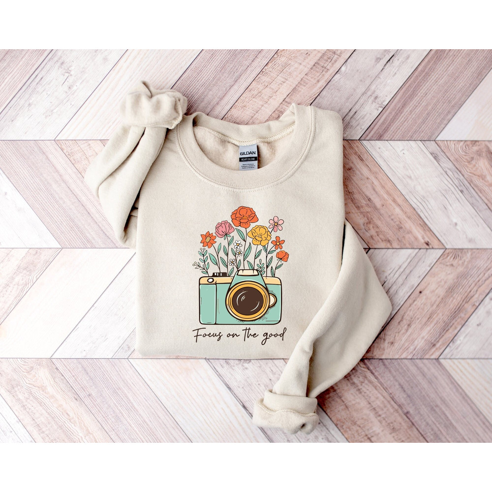 Focus On The Good Sweatshirt, Focus On The Good Hoodie, Positive Vibes Sweater, Inspirational Positivity Sweatshirt, Only Good Vibes Hoodie.jpg