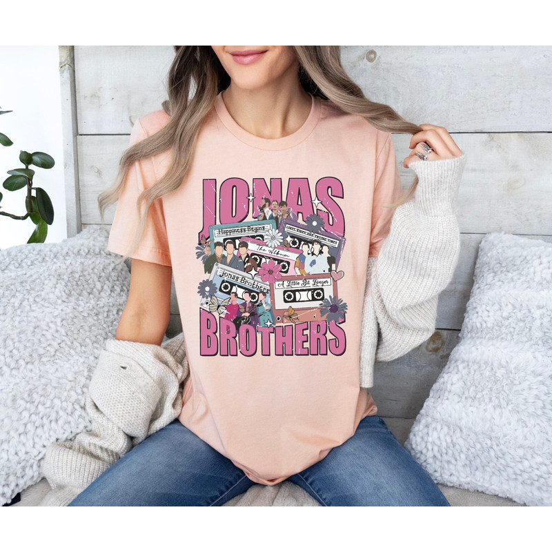 Jonas Brothers Shirt, Jonas Brothers Tour Shirt, Concert 2023 Retro Unisex Shirt, Jonas Brothers Cassette Shirt, Jonas Concert Tank Top.jpg
