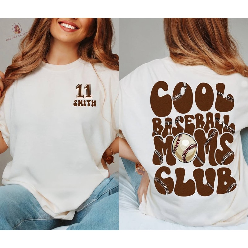 Cool Baseball Mom Shirt Custom Number And Name, Baseball Mama Shirt, Baseball Shirt Mom,Sports Mom Sweater,Game Day Crewneck,Cool Mom Hoodie.jpg