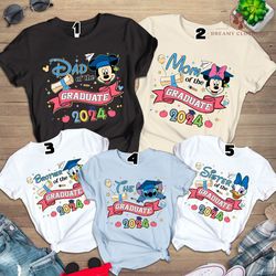 Custom Mickey and Friends Graduate Shirt, Disneyland Family