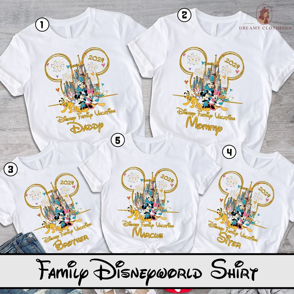 Disneytrip shirt 2024, Disneyland Family Shirt, Disneyland Vacation Shirt, Personalized Disneyland family trip shirt,Custom Disneytrip shirt.jpg