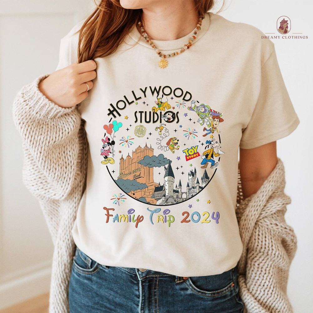 Hollywood Studios Shirt Family Trip 2024 Shirt Universal Trip 2024, Mickey and Friends Shirt Disneyland Trip Shirt Magical Castle.jpg
