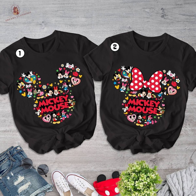 Mickey & Minnie Ears Shirt, Disneyland Couple Sweatshirt, Mickey Mouse Shirt, Minnie Mouse Shirt, Couple Matching Tee, Disneytrip Shirt.jpg
