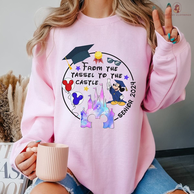 Mickey and Friends Graduation Shirt From The Tassel To The Castle Senior 2024 Shirt Disneyland Graduation Shirt Mickey and Friends.jpg
