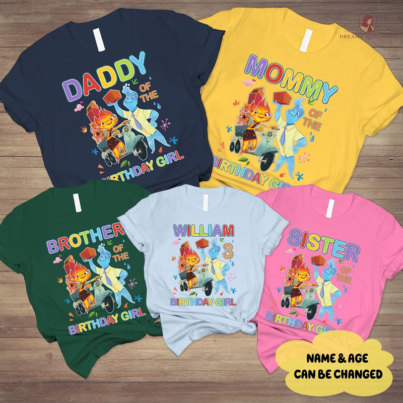 Personalization Elemental Of The Birthday Girl Shirt  Ember and Wade Shirt  Elemental Lovers Shirt  Couple Shirt  Family Matching Shirt.jpg