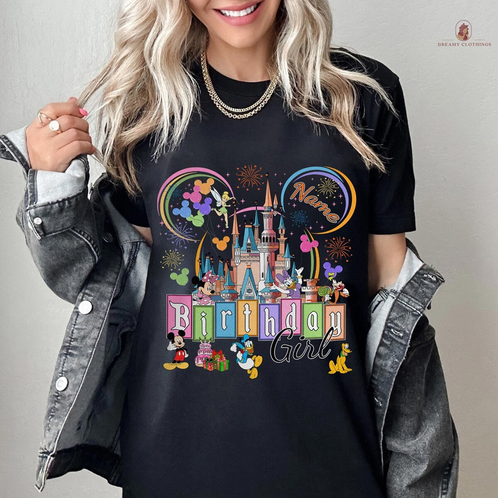 Personalized Disneyland Birthday Shirt, Disneytrip Birthday Girl, Disneyworld Bday Squad, Disneyland Birthday Girl Trip Tee, Mickey Birthday.jpg