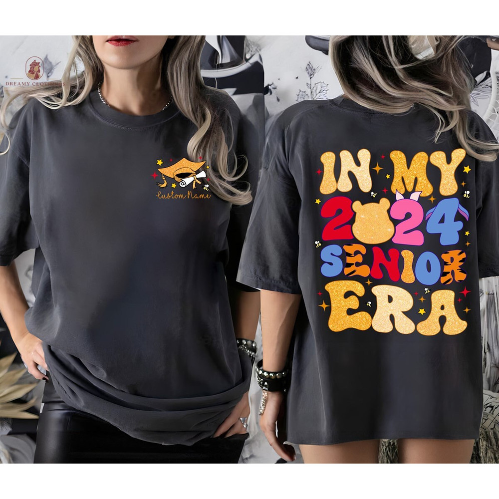 Personalized In My 2024 Senior Era Shirt, Winnie the Pooh Class Of 2024 Shirt, Gift for Grad, Magic Kingdom Senior 2024 Shirt.jpg