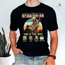 personalized the dadalorian shirt this is the way shirt th