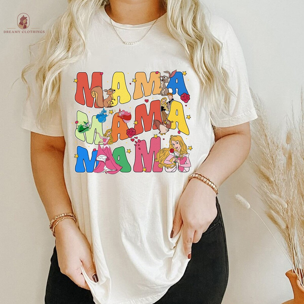 Retro Sleeping Beauty Mama Shirt, Sleeping Beauty Mom Sweatshirt, Disneyland Mama Shirt, Mother's Day Shirt, Gift for Mom, Mama Tee.jpg