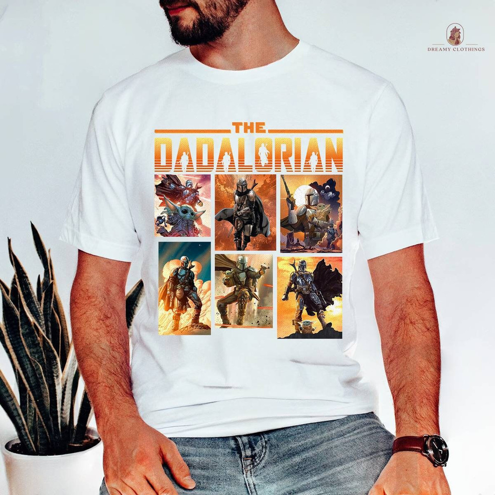 Retro The Dadalorian Shirt  The Mandalorian Dad Shirt  Mandalorian Grogu Shirt  Fathers Day Gift  This Is The Way  Starwars Dad Shirt.jpg