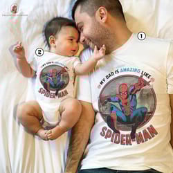 spider man amazing dad son shirt father and son shirt spid