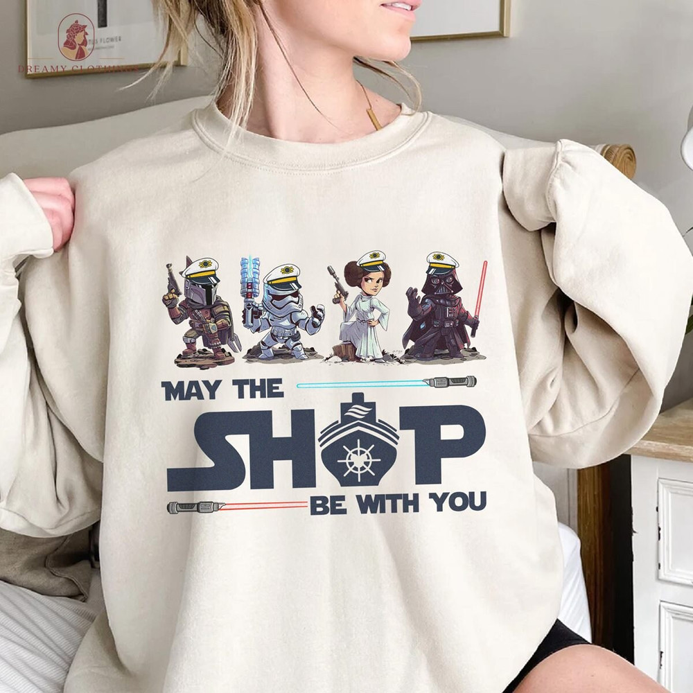 Starwars Day At Sea May The Ship Be With You Shirt, Galaxy's Trip Shirt, Happy Star Wars Day, Family Cruise 2024 Shirt, May The Fourth Shirt.jpg