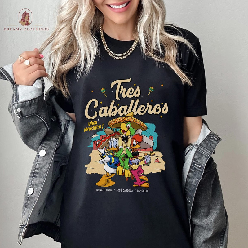 Three Caballeros Mexican Fiesta Shirt  Jose Panchito Donald Shirt  The Three Caballeros Shirt  Disneyland Family Trip Shirt.jpg