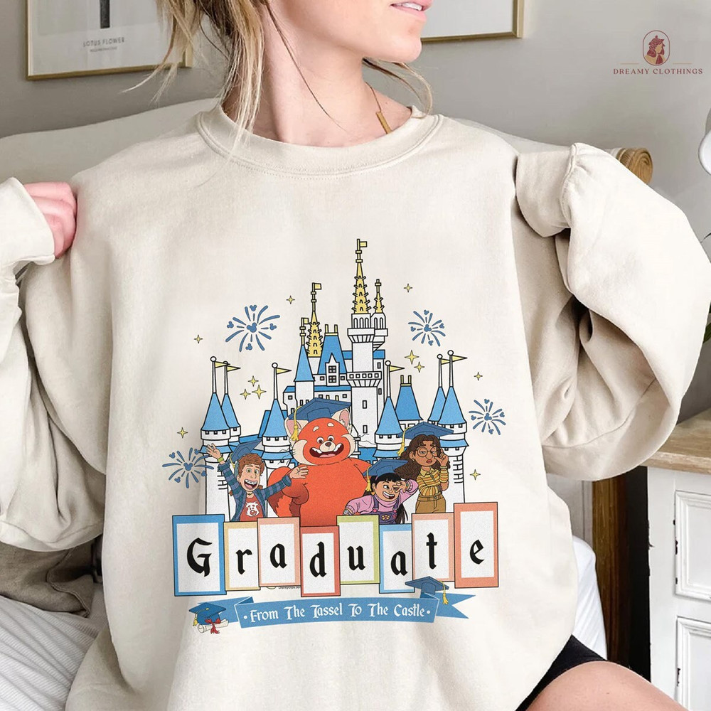 Turning Red Graduation Shirt  From The Tassel To The Castle  Turning Red Grad Shirt  Class Of 2024  Turning Red Shirt Senior 2024 Shirt.jpg