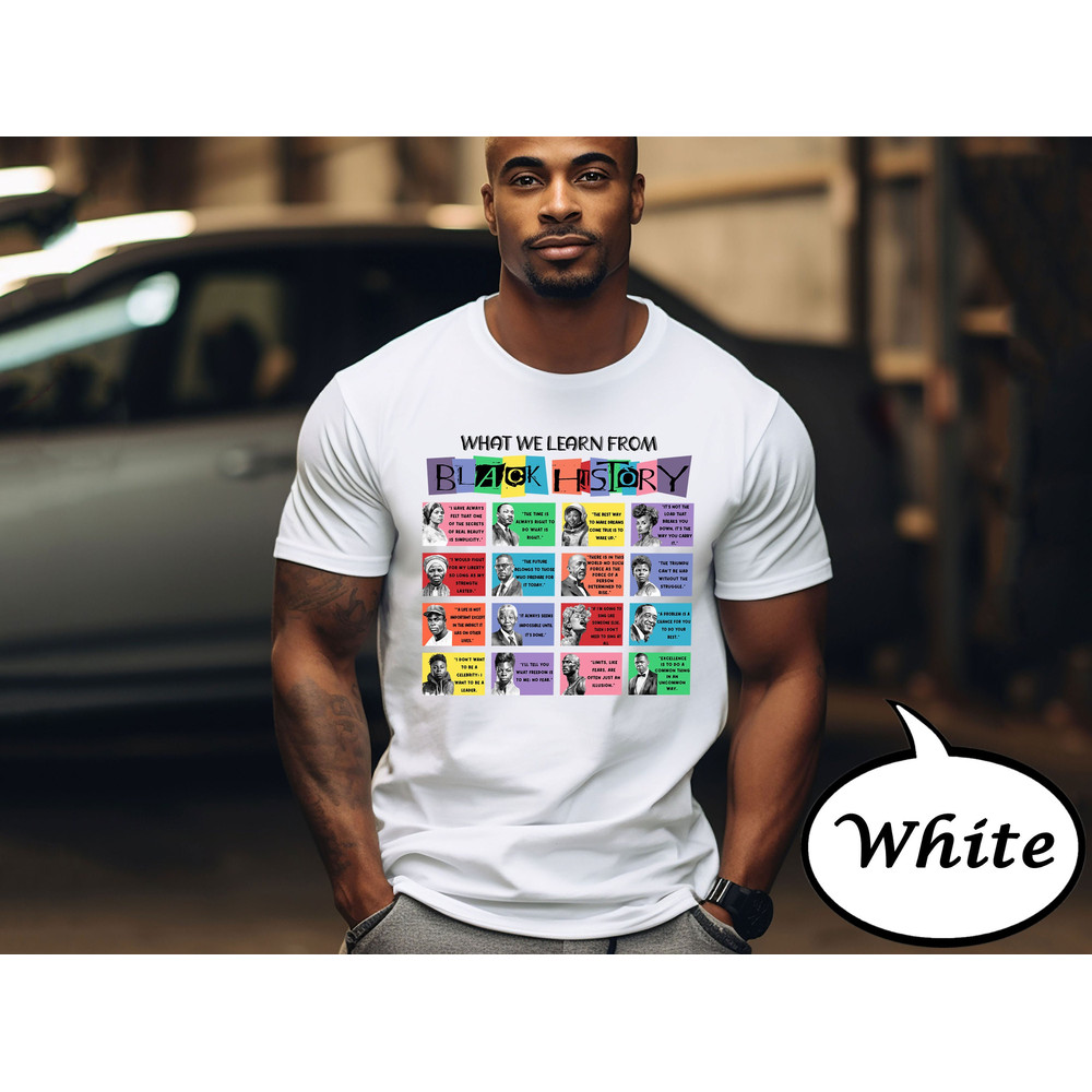 Black History Month Shirt, What We Learn From Black History T-Shirt, Black Lives Matter Sweatshirt, Human Rights Shirt, African American Tee.jpg