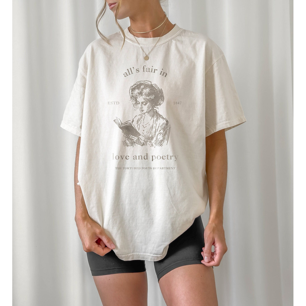 All's Fair Poetry Club  Graphic Shirt  Lyrics, Vintage, Unisex Tee, Light Academia.jpg