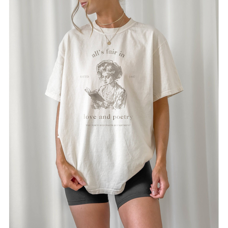 All's Fair Poetry Club  Graphic Shirt  Lyrics, Vintage, Unisex Tee, Light Academia.jpg