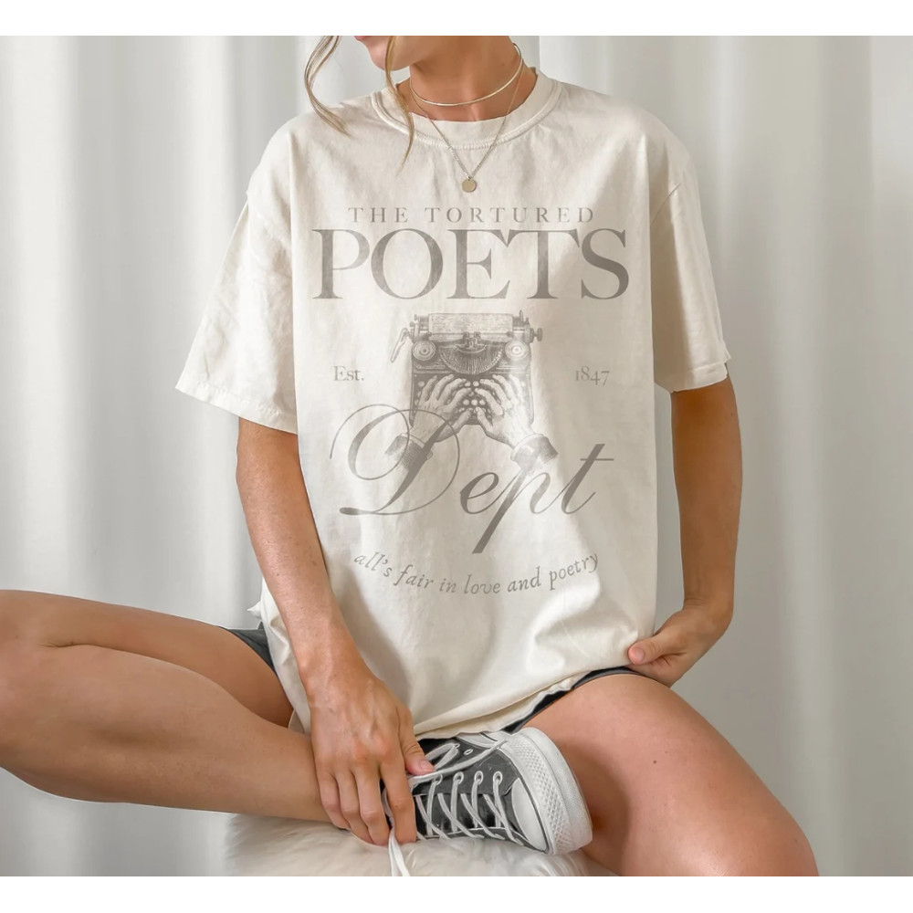 All's Fair Poetry Dept  Graphic Shirt  Lyrics, Vintage, Unisex Tee, Light Academia.png
