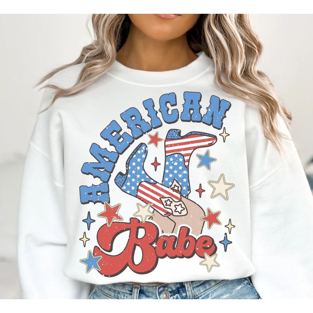 Western American Babe PNG, 4th of July Png, Fourth Of July Png, USA Png, America png, America Shirt, Independence Day, Sublimation Designs.png