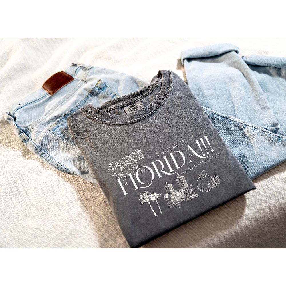 Greetings from FLORIDA!!! Graphic Tee Take me to Florida Shirt Tortured Poets Unisex Shirt Eras Tour Merch Gift for Taylor Fan.jpg