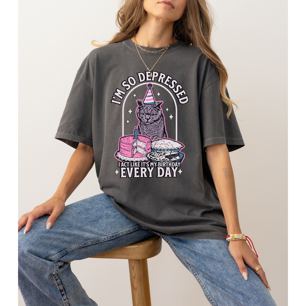 I Can Do It With A Broken Heart Lyrics TTPD Era Depressed I Act Like It's My Birthday The Tortured Poets Department Shirt for Swifties.jpg