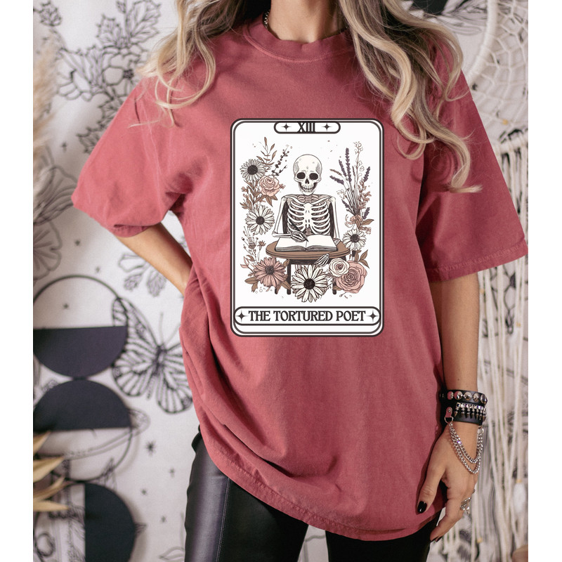 The Tortured Poets Department TTPD Era The Tortured Poet Tarot Card Shirt for Swifties.jpg
