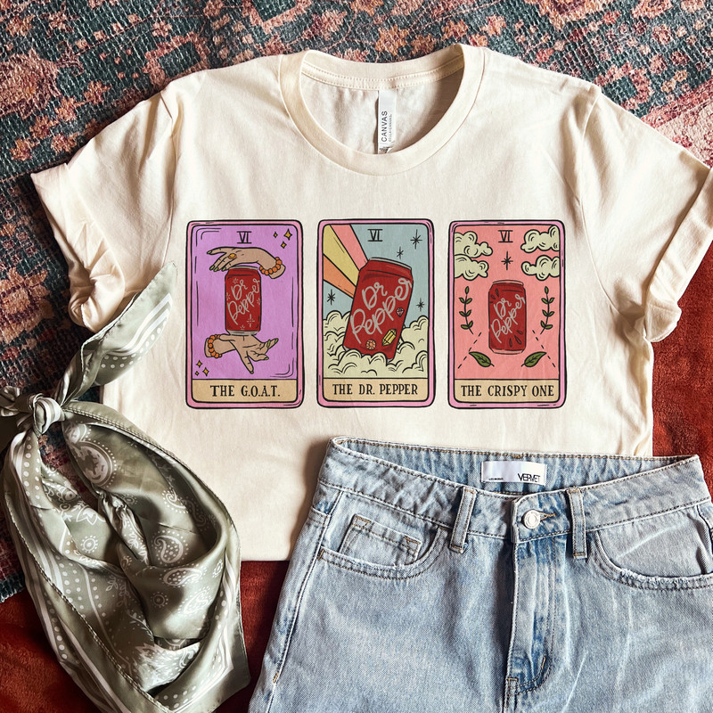 Dr. Pepper Tarot Shirt - Crispy Dr Pepper Girly  Diet Coke Gift  Tarot Card Shirt.jpg